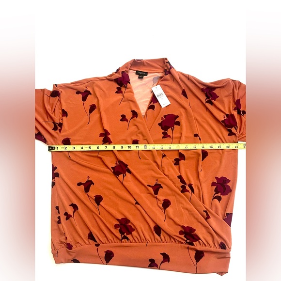 Ann Taylor Long Sleeve V-Veck Drop Blouse size XL NWT - Picture 6 of 7